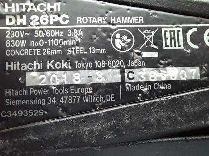 Hitachi DH 26PC Bohr und Meiselhammer mit SDS-plus, wenig benutzt