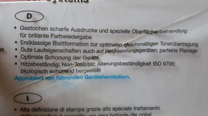 Praxisauflösung -Geschäftsauflösung: Color Copy Druckerpapier, 200g/ m2, A3