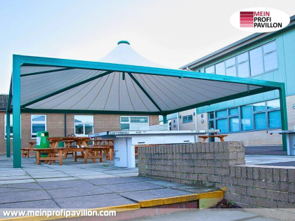 Pavillon 15x15 Überdachung Sonnenschutz Festzelt Terrassenüberdachung Pvc