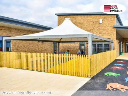 Pavillon 10x10 Überdachung Pagodenzelt Pvc Schule Universität Campus