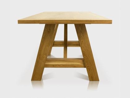 TEO EICHENTISCH ESSTISCH LACKIERT MASSIVHOLZ HOLZ 145-175x90x78cm