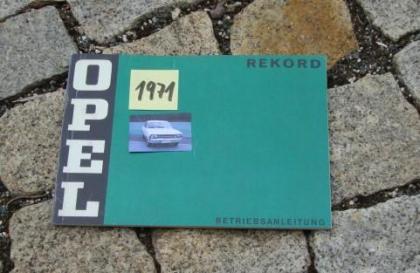 Betriebsanleitung Opel Rekord C 1971 mit Sprint 106 PS