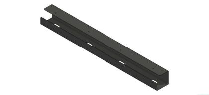 Kabelorganisation Kabelkanal Untertischmontage 800x80x80mm schwarz