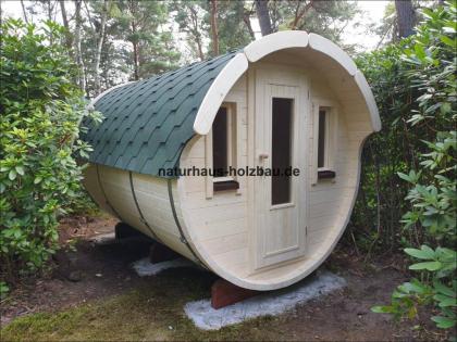 Fasssauna, Saunafass, Gartensauna, Außensauna, Saunapod, Tonnensauna, Holzfasssa