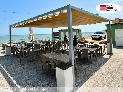 Pergola 7x3 Überdachung Pavillon Terrassenüberdachung Zelt Terrasse Sonnenschutz