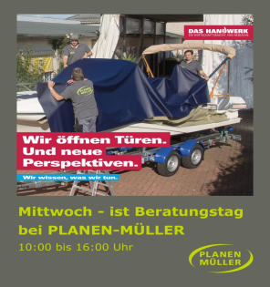 Jeden Mittwoch - Beratungstag bei PLANEN-MÜLLER GmbH!