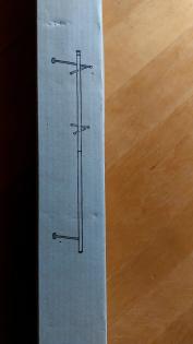 Garderobe, Edelstahloptik,  Vercromt