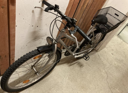 Damenfahrrad MTB Fischer, Räder 26 Zoll, Rahmenhöhe 49½ cm, 18 Gänge, Klingel