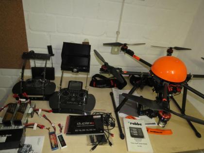 Flightcopter FC6-800 RTF Drone, 2 Sender, Ladegerät, Akkus