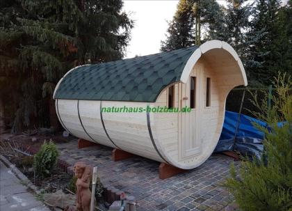 Fasssauna, Saunapod, Saunakota, Campingpod, Schlaffass, Saunafass, Gartensauna, 