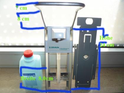 1 Desinfektionsspender von Braun mit 0, 5L Desinfektionsmittel Nr.105