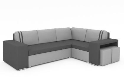 Sofa Couch Ecksofa Eckcouch Schlaffunktion Bettkasten - ISOLA