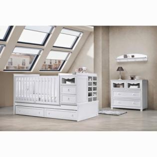 Landhausstil: Baby- und Kinderbett (Umbaubar zum Jugendzimmer) 'Romantica'