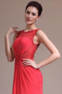Perlen Chiffon bodenlanges Abendkleid -Dameo.de