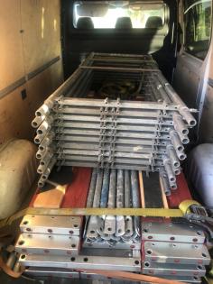 Gebrauchtes Baugerüst Gerüst gebraucht 75m2 0151-41848482 Thieme-Gerueste.de 120