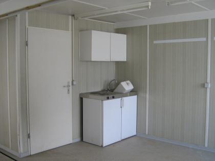  Doppelcontainer - 30 m² - 2 Teile Container - mit WC und Küchenecke