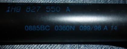 Zwei Heckklappendämpfer VW Original 1H9 827 550 A 
