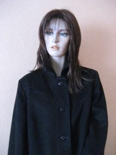 Damenmantel Gr.44 in schwarz