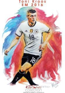 Original Aquarell-Gemälde zur EM2021 