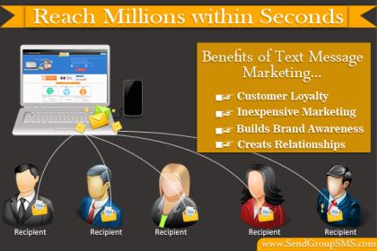 Broadcast unlimited free text SMS worldwide: SendGroupSMS.Com