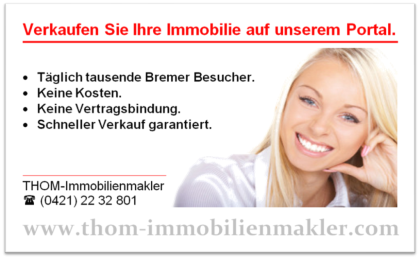 Borgfeld -  Horn - Oberneuland und Schwachhausen - Immobilien gesucht!