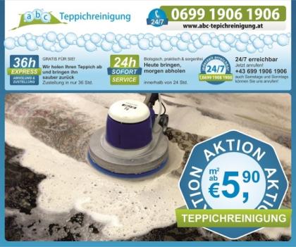 ABC Teppichreinigung mit gratis Abholunng&Lieferung 