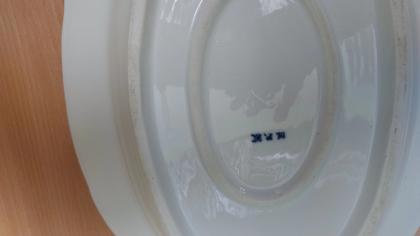 Bratenplatte, 1930 ,Blau Weiß aus den 30erJahren