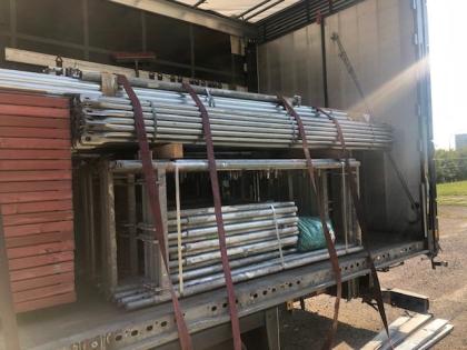 Gebrauchtes Baugerüst Gerüst gebraucht 75m2 0151-41848482 Thieme-Gerueste.de 120