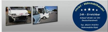 Unfall Wohnmobile - Ankauf und Handel