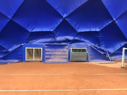 Verkaufe 3-Feld Traglufthalle gebraucht. 3 Schicht!