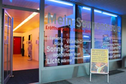 Fleyer verteilen für Sonnenstudio Jetzt & heute