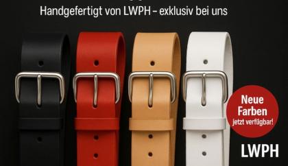 Lederriemen in vielen Abmessungen, Lederriemen 1,1 cm breit Längen für Fahrräder