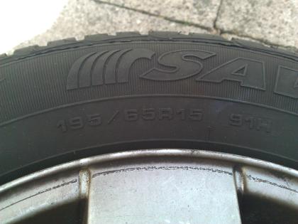 4 Sommerreifen incl Alufelge (VW Felge, 7mm) ***fast neu***
