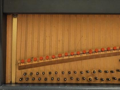 Sehr schönes Cembalo Georg Zahl Me Fecit 1991 mit Gemälde