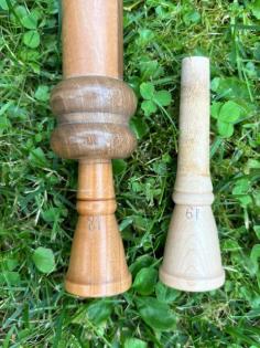 Alphorn, 2- teilig in F, 1. Hand, aus massivem Nussbaumholz, Einzelstück, siehe 