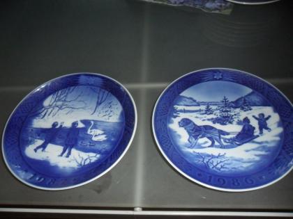 8 Wunderschöne Weihnachsteller   Royal Copenhagen Serie 1980-1987
