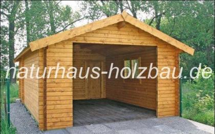 Garagen, Blockbohlengaragen, Holzgaragen, Individuelle Fertigung von Blockbohlen