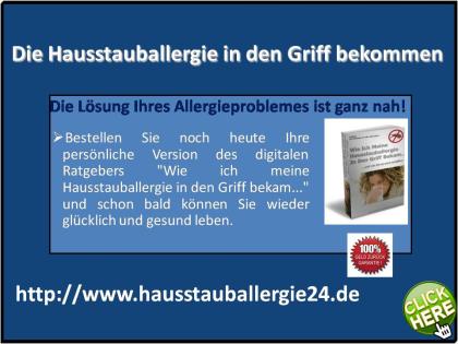 Die Hausstauballergie in den Griff bekommen 