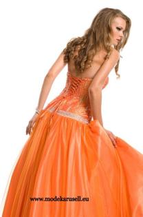 Exklusives Abendkleid2021 in Orange