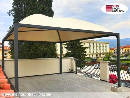 Pavillon 4x5 Überdachung Pagodenzelt Festzelt Pvc Terrassendach Pergola Terrasse