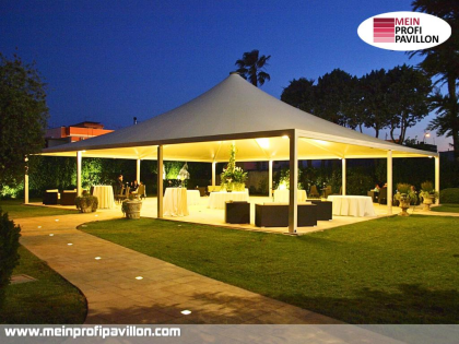 Pavillon 10x10 Überdachung Pagodenzelt Festzelt Pvc Terrassendach Pergola Terras