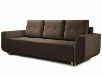 Sofa Couch Malibu Schlafsofa ausziehbar mit Schlaffunktion mit Kissen