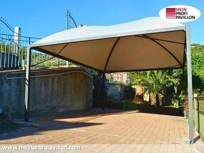 Pavillon 5x5 Überdachung Pagodenzelt Festzelt Pvc Terrassendach Pergola Terrasse