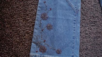 #Jeans m. Perlen, Gr. 38, #stone, #Kenny S, 