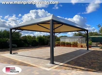 Pavillon 5x5 Überdachung Pagodenzelt Festzelt Pvc Terrassendach Pergola Terrasse