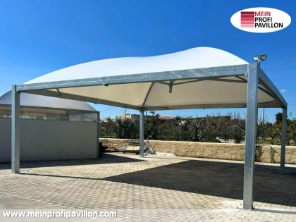 Pavillon 11x11 Überdachung Pagodenzelt Festzelt Pvc Terrassendach Pergola Terras