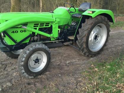 Deutz 4006 mit Frontlader und Lenkhilfe Schlepper Traktor Trecker Bulldog