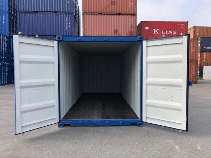 Seecontainer 20 fuß blau/ Materialcontainer