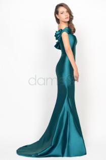 Schulterfreies glamouröses bodenlanges Brautmutterkleid -Dameo