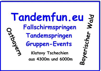 Fallschirmspringen in Klatovy Tschechien mit Tandemfun aus 4300m nähe Regensburg